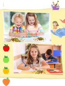100/60pcs Small Apple Shaped Erasers, Multi-Color Pencil Erasers, Suitable For Student Back To School Gifts, Birthday Gifts, Classroom Rewards, Please Note The Size Is Small, Please Confirm The Size Before Purchasing! - Multicolor - View 5