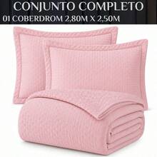 Coberdom Super King Sublime Inverno Pesado Super Quente Luxo - Rosa Bebê - Visão 6
