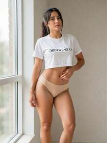 Set Of 5 Seamless Laser Cut Panties - Smooth, Comfortable - 10 Hope - View 9