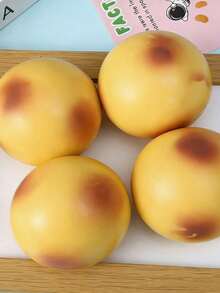 1 Pcs Potato Shaped Squeeze Toy, Realistic Food Inspired Squeeze Gadget, Soft And Durable Construction Desktop Decoration Ornament, Portable Stress Relief Toy For Daily Relaxation, Ideal Small Gift For Festival Birthday Holiday And Daily Surprise - 彩色 - 查看 2