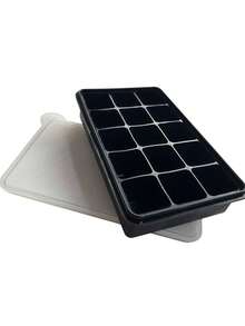 Khay silicon 15 ngăn có nắp chống tràn - Có thể xếp chồng, dùng được trong máy rửa chén, dễ mang theo, tiết kiệm không gian, thích hợp cho cocktail, đồ uống, ăn uống ngoài trời, làm lạnh đồ uống, lưu trữ nhỏ gọn, khuôn chất lượng cao, bảo quản trong tủ lạnh, dành cho người pha chế tại nhà. - Nhiều màu - Xem 12