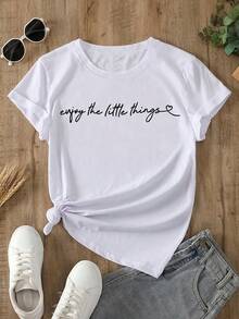 Athleisure Style Sports T-Shirt With Black And White Striped Print, Simple Casual Style With Round Neck And Short Sleeves, Soft And Comfortable, Suitable For Both Sports And Casual Wear, (Polyester) Cotton Fabric, Machine Washable A01-0321742, Moisture-Wicking Gym Casual Wear. - 白色 - 查看 7