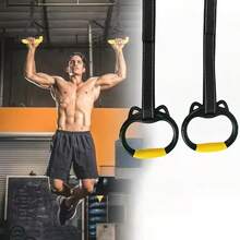 2pcs/Set Home Pull-Up Rings - Indoor Single Bar Rings - Trampoline Training Rings - Indoor Fitness Rings - Stretching Training Equipment - Fitness Enthusiasts' Choice - Multicolor - View 2