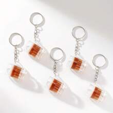 Mini Beer Mug Keychain, Small Gift Creative Beer Cup Keyring - Multicolor - View 4