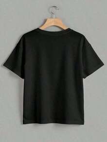 1 Pack Women's T-Shirt, Round Neck, Short Sleeve, Graphic Print Of City Names NEW YORK NYC, TEXAS, American Design, Urban Style, Modern Youthful Design, American Style, Modern Urban Design, Round Neck, Short Sleeve, Spring/Summer, Everyday Wear - 彩色 - 查看 2