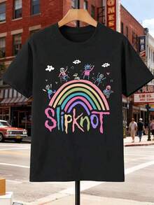 Men's T-Shirts,Men's Summer Outfit Vintage Y2K Streetwear Tops Cotton Tops – Men's Clothing Summer T-Shirt - 黑色 - 查看 2