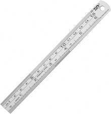 Metal Straight Ruler Set - Stainless Steel, 6 Inch Rulers - Bulk 1 Pack - 1 - View 8