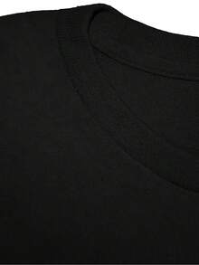 | Exquisite Design | Loose And Comfortable | Easy To Match | Women's Butterfly Design T-Shirt For Brain Cancer Awareness - 100% Cotton, Short Sleeve, Round Neck, Black With Butterfly Pattern And Colorful Ribbons, Casual Knit Top Suitable For All Seasons. - 黑色 - 查看 3