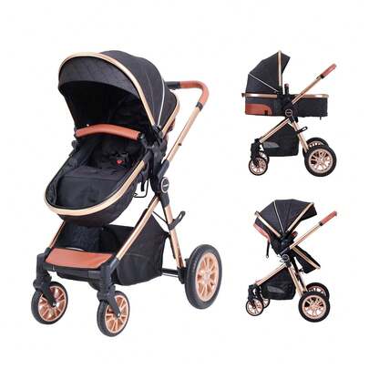 Cochildor High Landscape Baby Stroller, Portable Folding Bidirectional Shock-Absorbing Stroller That Can Sit And Lie Down