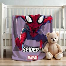 1pc Superhero Movie Print Blanket,Retro Cartoon Style Throw Blanket,Cartoon Character Printed Blanket,All-Season Universal Nap Blanket,Character Home Decor Blanket,Modern Fashion Gift Suitable For Home Bedroom Bed Sofa Office Lunch Break Cover Picnic Blanket - Nhiều màu - Xem 4