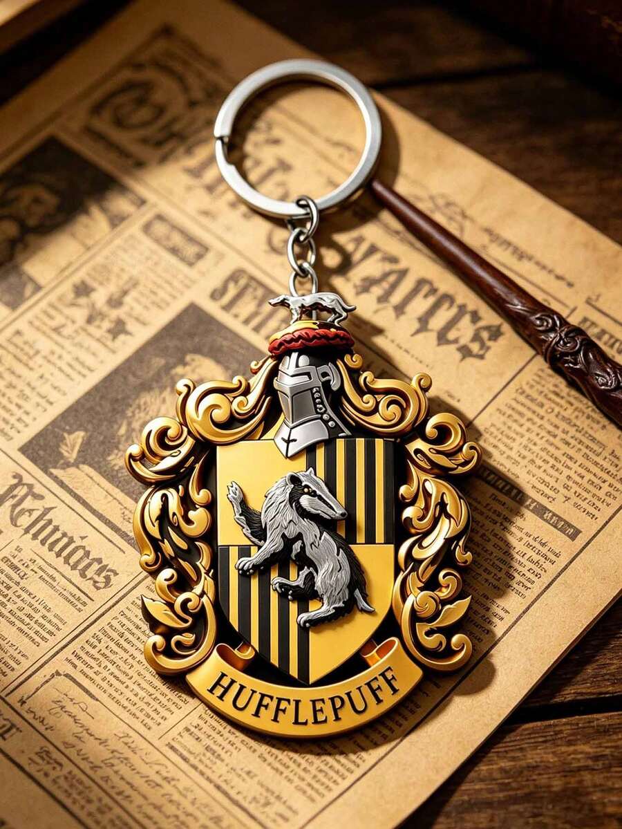 Harry Potter 2D Acrylic Keychain, House Accessory For Keys, Bags & Backpacks,Add A Touch Of House Pride To Your Everyday Essentials With This Charming Keychain, Designed For Both Style And Functionality. - Keychain - View 1
