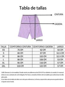 Conjunto de blusa y pantalones cortos para mujer, artesanía de estampado térmico de alta definición, patrón de cerezas rosas y número ocho con fondo de leopardo, combinación de rosa y negro estilo juvenil - Camiseta blanca + pantalón corto amarillo - Ver 5