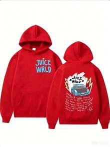 Juices WRLDs Hoodies Men Women's Hooded Sweatshirts Fashion Hip Hop Casual Pullovers Autumn Boys Girls Black Streetwear Juicewrldwinter Clothes For Women,Christmas Gifts - Đỏ - Xem 10