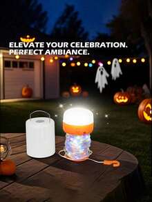 1pc USB Rechargeable Camping Light Strip, Approx. 39.3 Inches (100cm) Long, With Flashlight Function, Supports Phone Charging, 1200mAh Battery, Suitable For LED Lights Outdoor, Garden, Tent, Car, Birthday Gift, Starry Sky - Camping Lights - View 5
