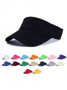 1pc Unisex Open Top Baseball Cap, Suitable For Baseball, Basketball, Football And Other Outdoor Sports, Provides UV Protection - Multicolor - View 1