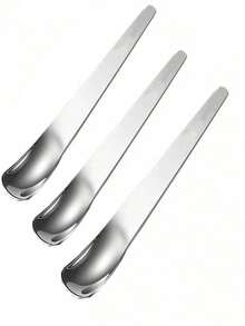 1/2/3pcs Stainless Steel Flat Coffee Spoons, Suitable For Desserts, Small Coffee Spoons, Coffee Stirring Spoons, Bar Spoons, Home Tableware, Suitable For Home, Restaurant, Coffee Shop, Party - View 10