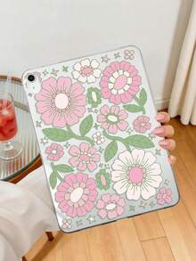 TPU 軟殼彩色向日葵花卉圖案，適用於 IPad 10.2/10.5/Air4/Air5/10.9/Pro 11"/10th/Air 11-In.(M2)-2024/Pro11-In.(M4)-2024/ Air 11-Inch (M3) 2025/ (A16) 11 Inch 11th Generation 2025/ Air7(M3)2025 (11-Inch)/ Air 8(M4)2026(11-Inch)/ Mini1/2/3/Mini4/Mini5/Mini6/Mini7/Air/Air2/9.7/ Galaxy Tab A7 10.4 Inch/A8，輕量超薄軟 TPU 平板保護殼，不含筆 - 彩色 - 查看 3