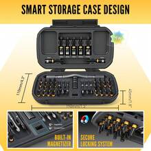 ELEAD 46-In-1 Magnetic Ratchet Screwdriver Set, Heavy Duty Multifunctional Nut Driver Handtools, Great Gift For Men, Fathers, Husbands, Detachable Handle With Storage Box, Suitable For Furniture, Computer, Bicycle, Car Repair - 46 In 1 Magnetic Ratchet Screwdriver Set - View 8