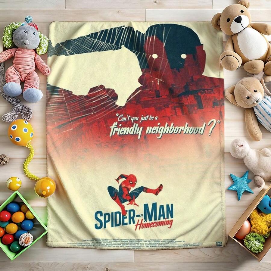 1pc Cartoon Character Printed Blanket,Superhero Movie Print Blanket,Retro Cartoon Style Throw Blanket,Cartoon Character Printed Blanket,All-Season Universal Nap Blanket,Character Home Decor Blanket,Modern Fashion Gift Suitable For Home Bedroom Bed Sofa Office Lunch Break Cover Picnic Blanket - Nhiều màu - Xem 1