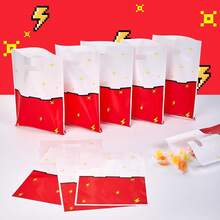 10/30/50 Pcs Pixels Cartoon Animation Goodie Bags Party Favor Bags With Handles For Birthday Party Winter Christmas Party Gift Bags - View 1