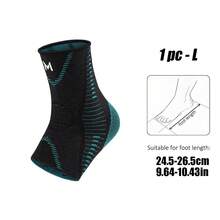 AA MASEDA 1pc Ankle Compression Sleeve, Sports Support Ankle Brace, Comfortable & Snug Fit For Ankle Joint, Suitable For Men & Women Sports, Fitness, Running, Hiking - Black - View 11