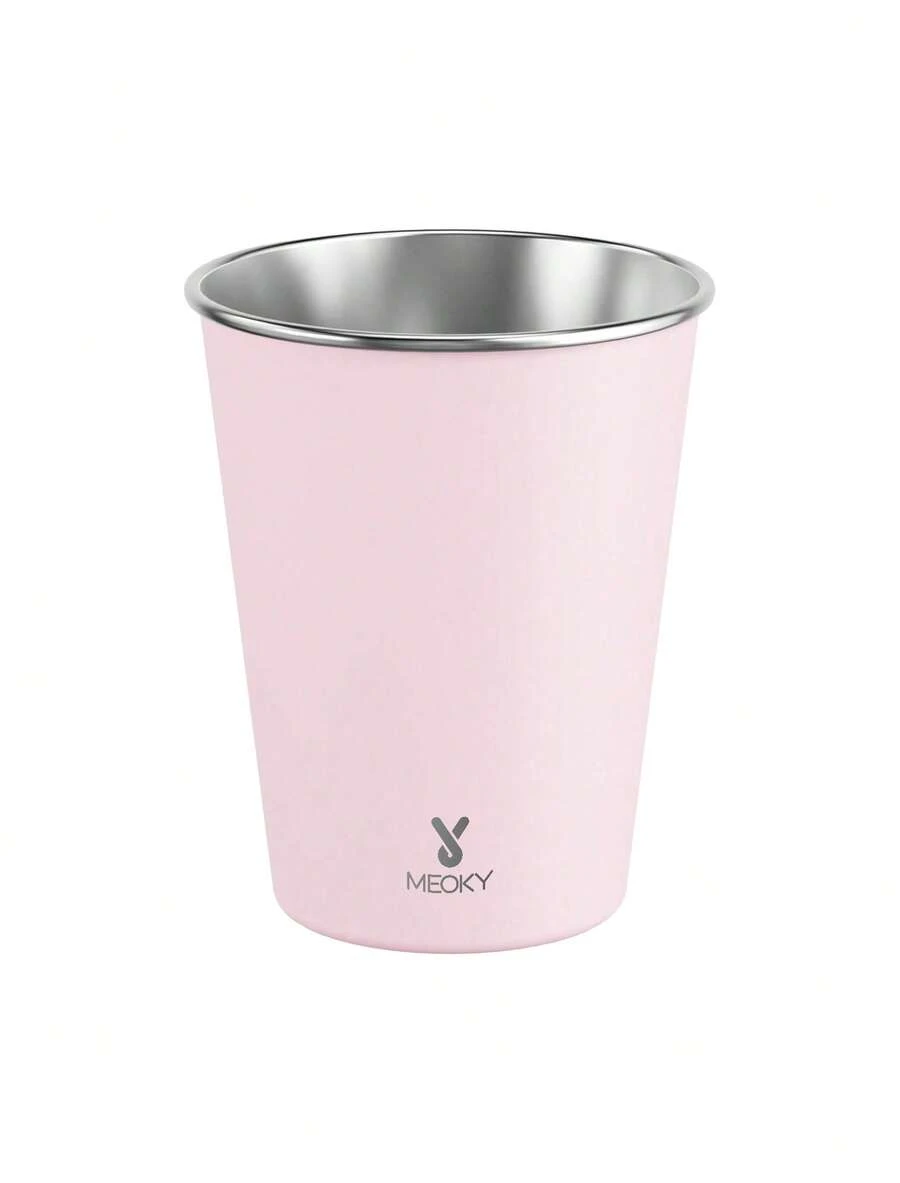 Meoky 1/4/6个装不锈钢品脱杯，金属饮水杯，不易碎，可叠放，适合成人、酒吧、家庭、餐厅、旅行、野餐、露营、户外活动