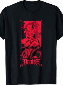 Castlevania_ Nocturne Main Heroes Faces Epic Retro Portrait T-Shirt - 黑色 - 查看 6