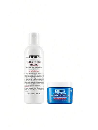 Kiehl's [Bundle] Ultra Facial Toner 250 Ml + Oil-Free Gel Cream 50 Ml