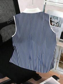 Blusa sin mangas para mujer, de verano, con diseño versátil y elegante, estampado digital de cerezas, imprescindible, alta tasa de devolución, vuelta al colegio, camisa sin mangas para damas - Blanco 2 - Ver 2