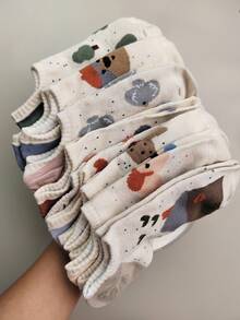 5 Pairs Candy Color Cartoon Fairy Tale Cute Ankle Socks, Random Colors, Suitable For All Seasons - Multicolor - View 2