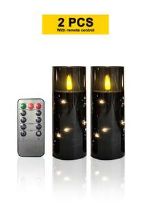 5 buah Lampu Lilin Tanpa Api, Dengan Fungsi Timer/Kontrol Jarak Jauh, Bertenaga Baterai, Lampu String LED, Cocok Untuk Rumah, Halloween, Natal, Hari Ibu, Hari Valentine, Ulang Tahun, Pernikahan, Pesta - Hitam - Cahaya Hangat - View 14