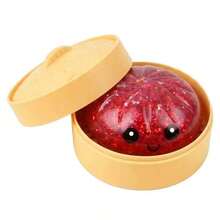 5.5cm Glitter Dumpling, Squishy Toys 2026 New Glitter Dumpling Squishy With Box, Dumplings Sensory Squeeze Toy Stress Relief, Adult Soft Squeeze Decompression Dough Anxiety Relief Fidget - 紫色 - 查看 7