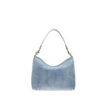 Coach 女款單肩斜背包 Laurel 素色 CEF26IMNIM - 淺靛藍色CEF26IMNIM - 查看 6