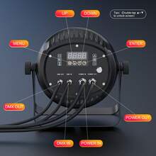 U'King IP65 Waterproof Par Light, 250W RGBW LED Outdoor Stage Light,  4-IN-1 LED DJ Light With Sound Activated,DMX-512 Control , Uplights Wash/Strobe Lights For DJ Disco Live Show Club Dance Party Wedding Bar Theater Christmas - Xem 5