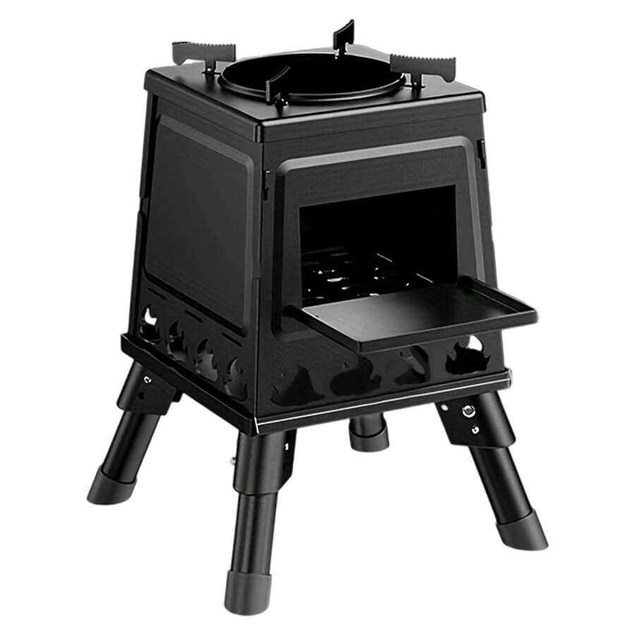 Estufa de leña Rocket Stove para acampada: pequeña estufa portátil para cocinar al aire libre - Normal - Ver 1