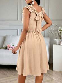 Lady Midi Dresses For Women - Black - View 2