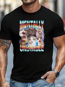Men Sports Tees & Tanks - Black - View 6