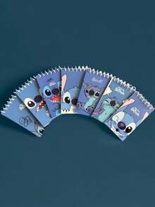 Bộ 6 cuốn sổ tay lò xo Disney Stitch, sổ ghi nhớ mini hình hoạt hình dễ thương, sổ ghi nhớ cầm tay cho học sinh, sổ lập kế hoạch chất lượng cao. - Xôn xao - Xem 4