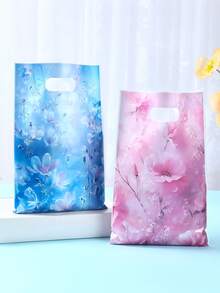 10/25/50入印花禮品袋，春季派對用品，花卉主題派對贈品，手提袋，生日裝飾，便攜袋，公主派對用品，禮品包裝袋，新娘派對贈品，性別揭曉派對贈品，嬰兒派對贈品，收納袋，派對贈品 - 花卉 - 查看 10