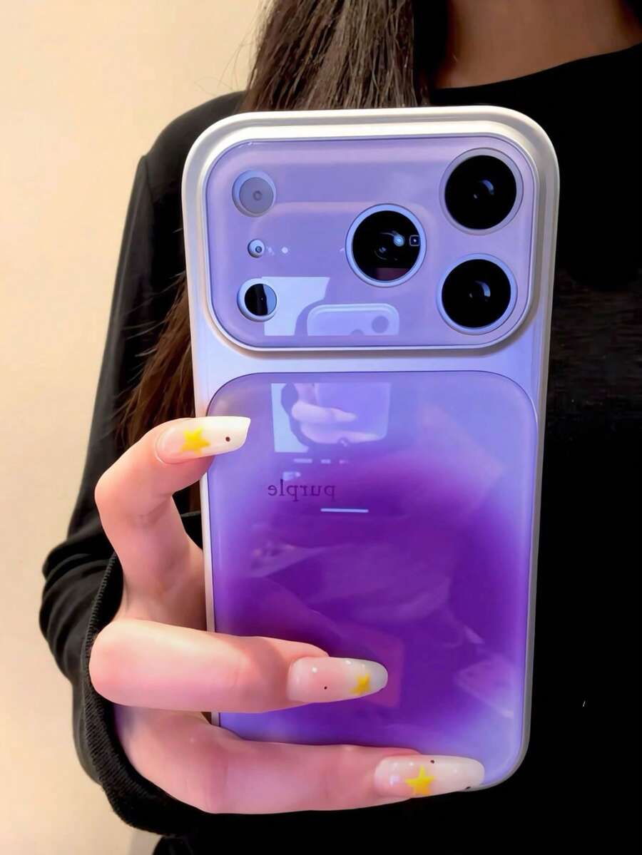 Retro Coffee Tie Dye Gradient 17 Pro Max Phone Case, Unique & Stylish Protective Cover Compatible With Apple 16 Pro, 15, 16 Pro Max, 17, 17 Pro - Purple - View 1