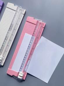 Taglierina di carta mini essenziale per il ritorno a scuola, taglierina portatile per foto per studenti, taglierina manuale per carta fotografica A4 - Pezzo unico - Visualizzare 7