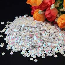 AB White & White Loose Sequin 3mm-30mm PVC Cup Flat Round Sequins Paillette For DIY Sewing Embroidery Wedding Jewelry Making Creative Projects Crafts Decoration - 20 Grams - View 22