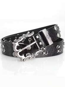 1pc Solid Color Street Party PU Leather Belt, Fashionable & Versatile For Men, Suitable For All Seasons - Multicolor - View 4