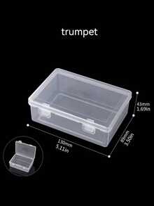 1 Set Minimalist Transparent Plastic Multifunctional Desktop Storage Box - Clear - View 9
