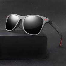 1pc Men's Super Cool Glasses, Fashionable Box Style, Design, Eye-Catching And Comfortable To Wear, Perfect For Daily Commuting Decoration, Men's Business And Leisure Dual-Use Glasses - One Size - View 3