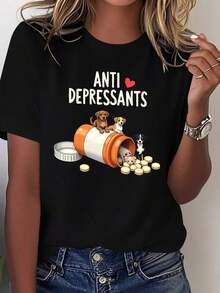 Women T-Shirts - Black - View 1