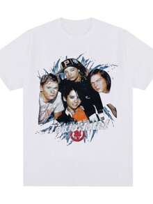 playeras de mujerRock Band Tokio Hotel Graphic Men Women T Shirt Hip Hop Punk Gothic Vintage T-shirt Cotton Short Sleeve Tee Shirt Oversized Streetwear - Blanco - Ver 1