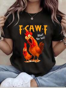 Playeras casuales de mujer talla grande - Camiseta de gran tamaño - Camiseta gráfica divertida para mujer - Top relajado de manga corta y cuello redondo, lavable, cómoda para usar todo el año en el día a día. Corte relajado; Camisetas Gráficas de Larga Duración para Regalos Navideños, Ropa Occidental para Hombre, Camisas para Hombre, Camisetas Gráficas para Mujer, Tops de Verano, Ropa de Verano, Camisetas Gráficas, ropa - Negro - Ver 6