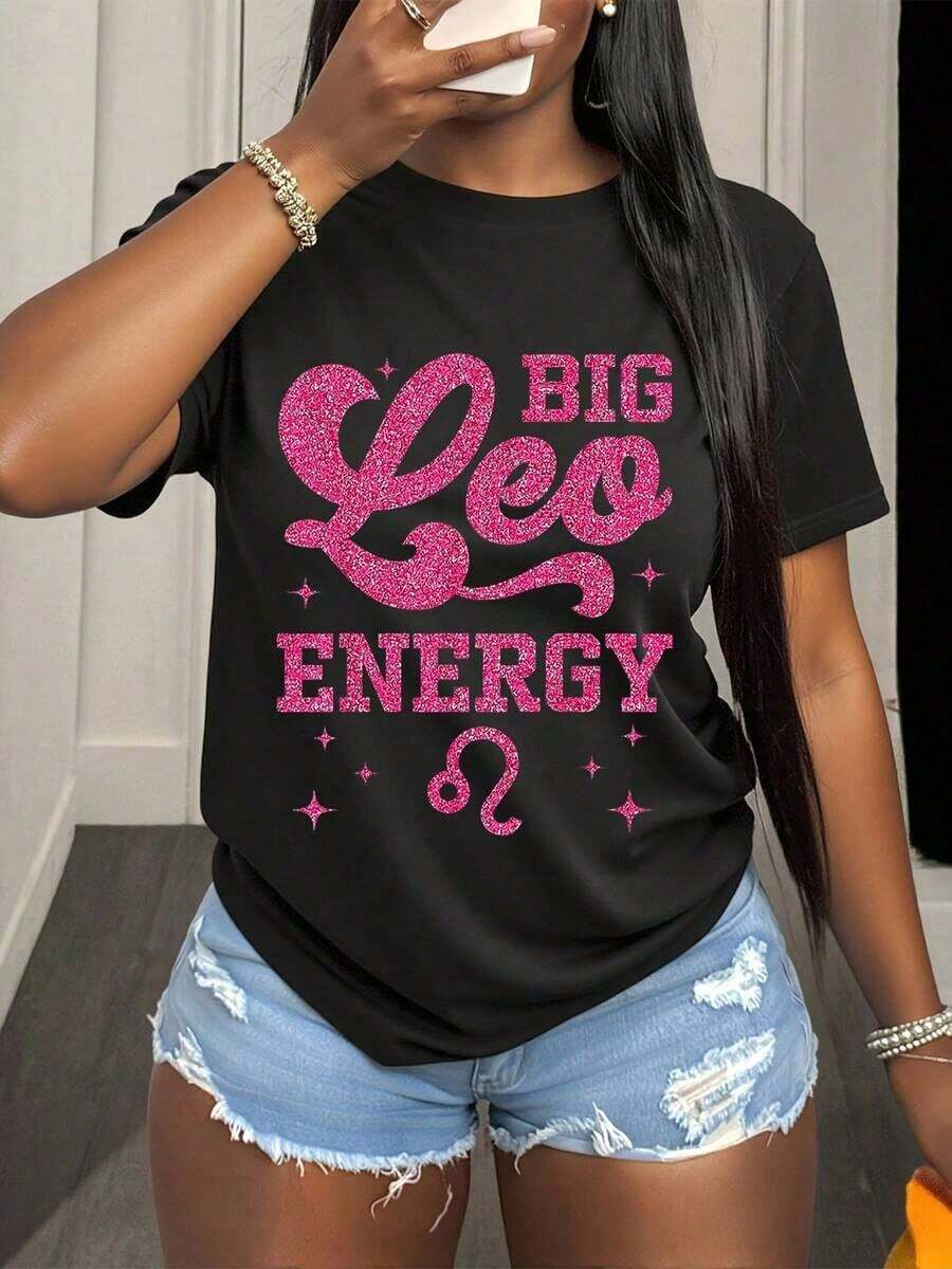 Camisetas gráficas de manga corta para mujer, Camiseta Vibrante Leo, Camiseta casual de manga corta para mujer de talla grande con
Camiseta con Gráfico Divertido de Leo, Regalo Perfecto de Navidad y Cumpleaños para Mujeres Leo, Camiseta Zodiacal para Todas las Temporadas, Gran Energía Leo, Camisetas Vintage para Chicas Leo de Agosto. - Negro - Ver 1