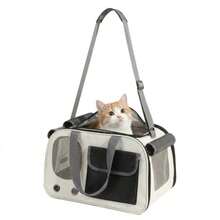 asdasfsdfWagBloom Pet Carrying Bag Foldable Cat Carrying Bag Breathable and Lightweight Small Dog Carrying Bag 3WAY Portable/Shoulder/Car Loading 8KG For Outing/Travelingsdfsdggd - 写真の通り - チェックする 2